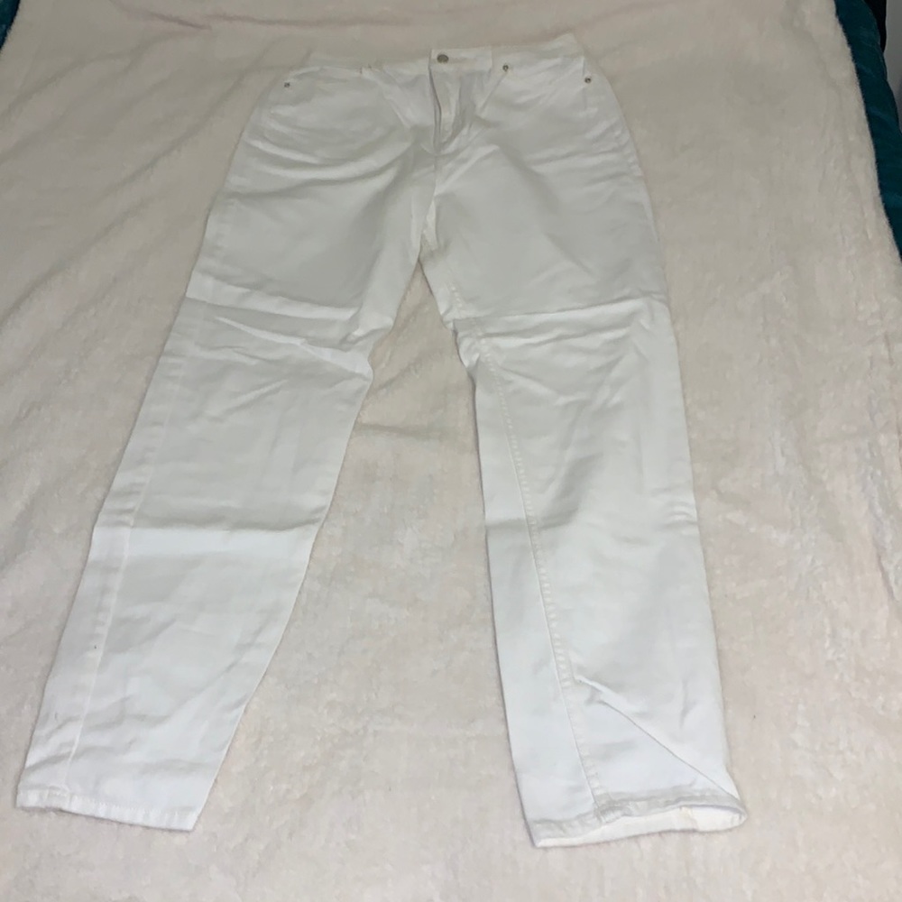 White 5 pockets jeans, straight cut